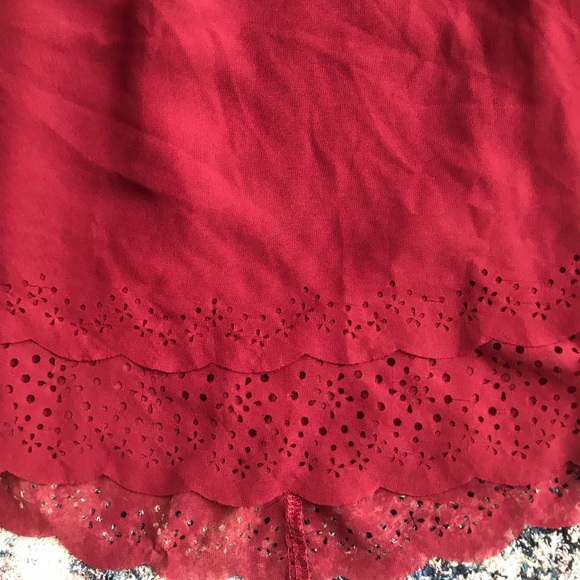 Open Back Red Top - Picture 2 of 3